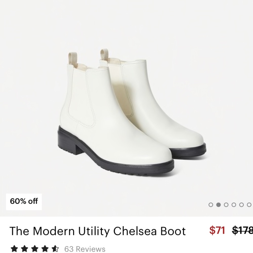 Everlane modern cheese utility boot NEVER WORN!6.5